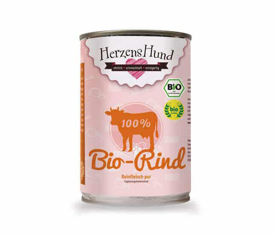 HerzensHund BIO Rind Reinfleisch pur für Hunde