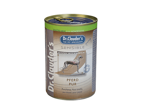 Dr Clauder Nassfutter für sensible Hunde Selected Meat pur - Pferd