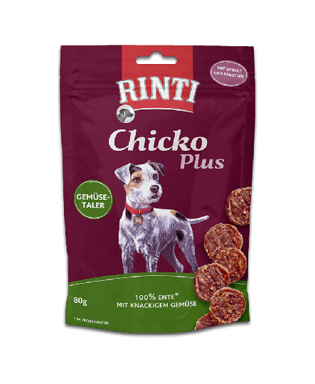 Rinti Chicko Plus Snacks für Hunde Gemüsetaler Ente