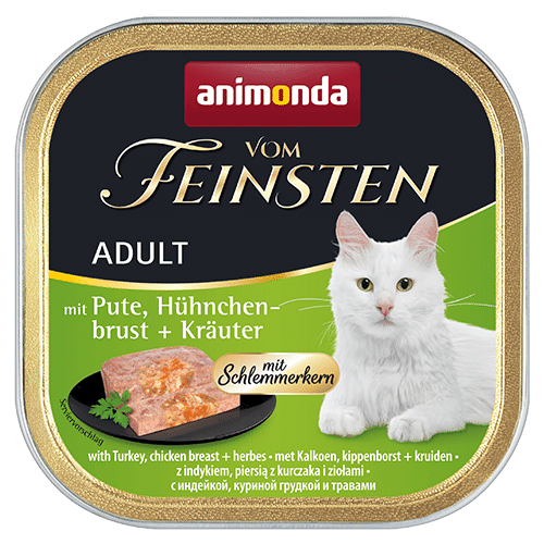 Animonda Feinsten Katzen Nassfutter- Adult-Pute+Hähnchenbrust+Kräuter