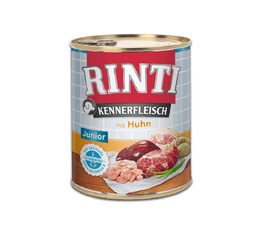 Rinti Kennerfleisch Hunde Nassfutter-Dose Junior + Huhn