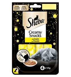 Sheba Snack für Katzen Beutel Creamy mit Huhn