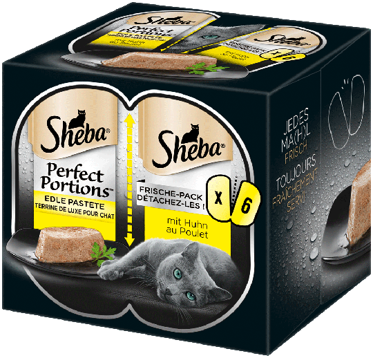 Sheba Katzen Nassfutter Adult Perfect Portions mit Huhn