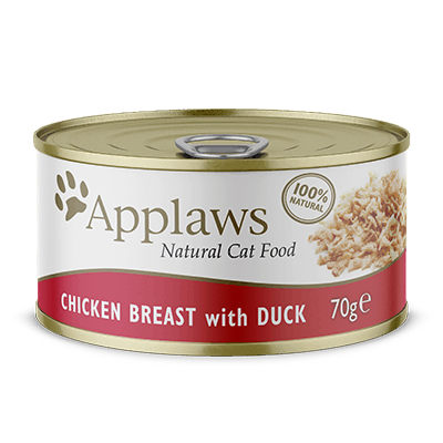 Applaws Nassfutter für Katzen Dose Hühnchenbrust+Ente 70 g