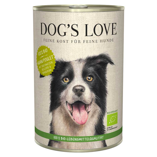 Dog' s Love Bio Huhn Nassfutter für Hunde - 200g