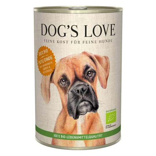 Dog' s Love Bio Pute Nassfutter für Hunde - 200g