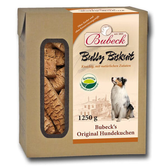 BUBECK Snacks für Hunde HUNDEKUCHEN Die klassische Bully Biskuit
