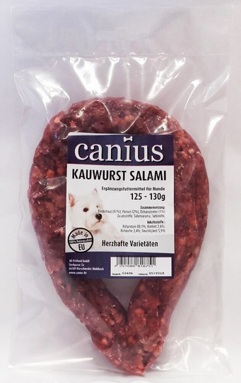 Canius Hundesnacks Ringwurst Salami 125g