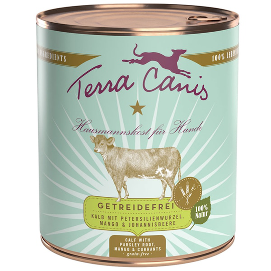 Terra canis Nassfutter für Hunde Getreidefrei Kalb