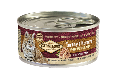 Carnilove Nassfutter für Katze Turkey & Reindeer for adult cats