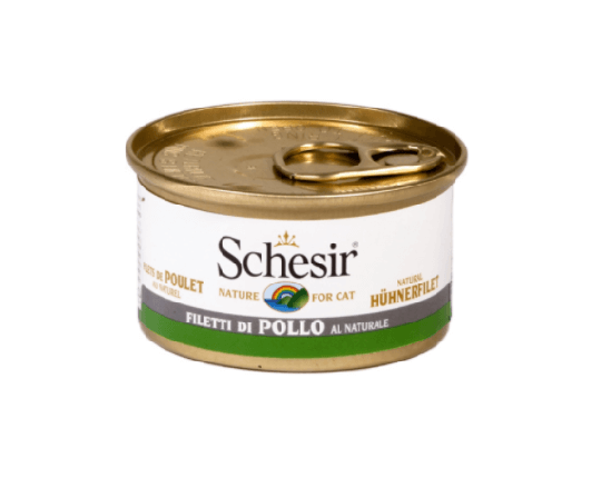 Schesir Nassfutter für Katzen Dosen Jelly Hühnerfilet