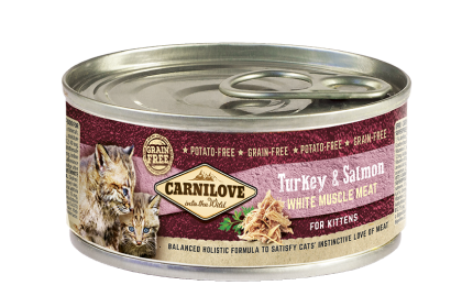 Carnilove Nassfutter für Katze Turkey & Salmon for kittens