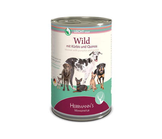 Herrmanns BIO Leichte Menüs Wild für Hunde - 150g