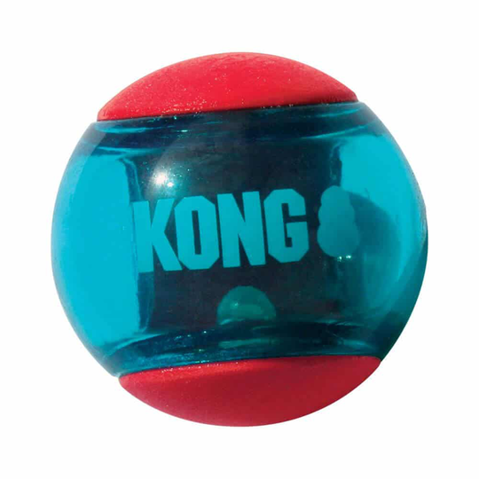 KONG Hundezubehör Squeezz Action Ball Rot