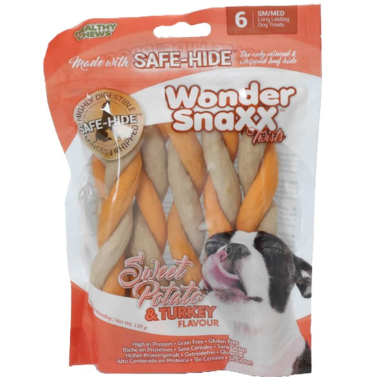 Healthy Chews Hund Snacks Wonder Snaxx MINI Braid Käse und Speck