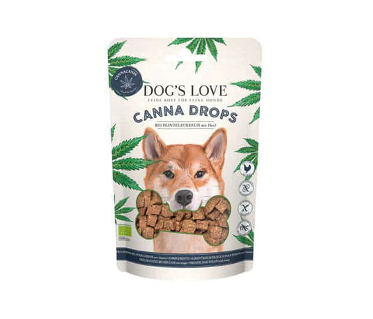 Dog`s Love Canna Drops Bio Geflügel Hanf Hundesnack