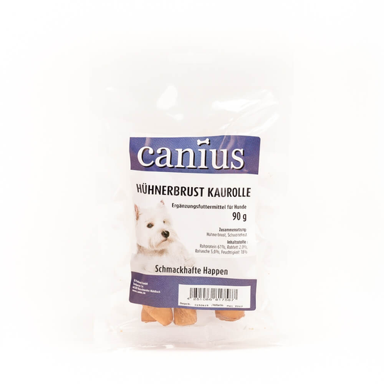 Canius Hundesnacks Hühnerbrust Kaurolle 90g