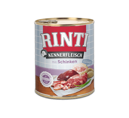 Rinti Kennerfleisch Hunde Nassfutter-Dose Schinken 800g