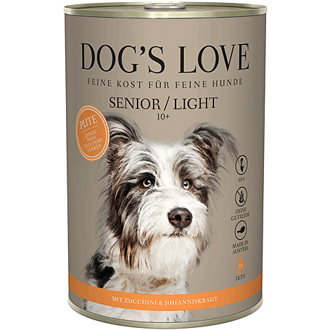 Dog' s Love Light Nassfutter für Hunde SENIOR PUTE