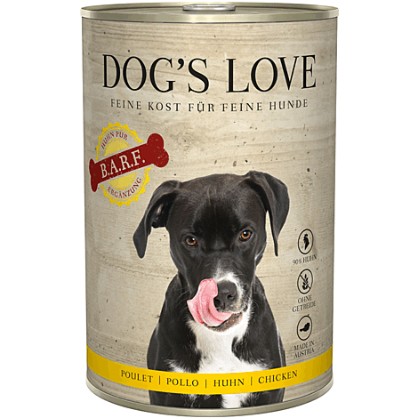 Dog's Love Nassfutter B.A.R.F. - Fleisch Pur - Huhn