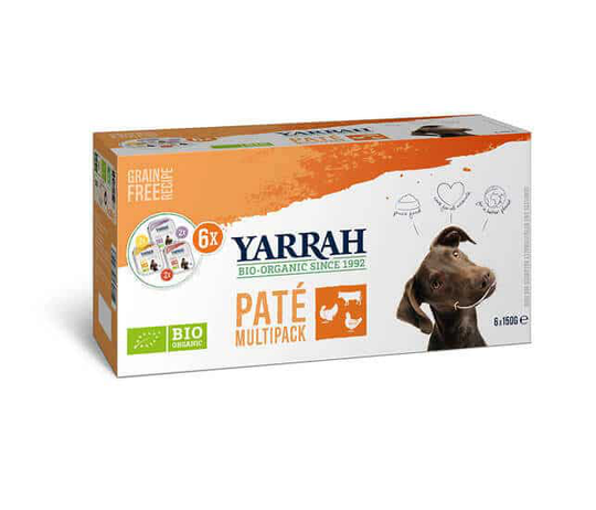 Yarrah Bio Hunde Nassfutter Paté Multipack