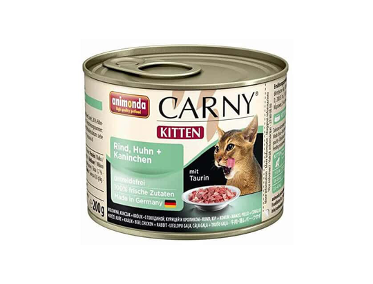 Animonda Animonda Cat Dose Carny Kitten Rind & Huhn & Kaninchen 200g
