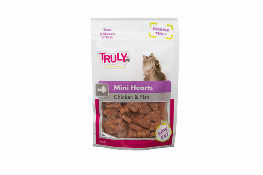 Truly Mini Hearts Chicken & Fish 20 x 50gr.