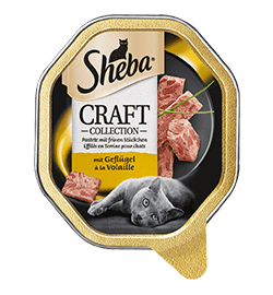 Sheba Nassfutter für Katzen Schale Craft Collection mit Geflügel