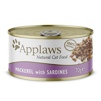 Applaws Nassfutter für Katzen Dose Makrele+Sardinen 70g