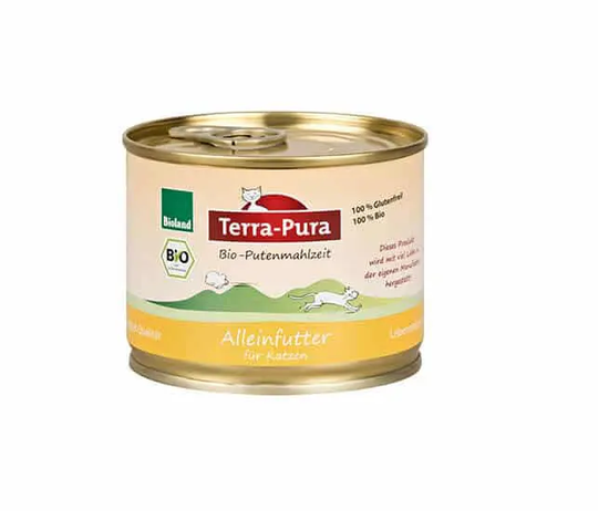 Terra-Pura Bio Nassfutter Putenmahlzeit (Katze) - 200 g