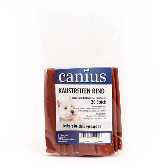 Canius Hundesnacks KauStreifen Rind 20 St