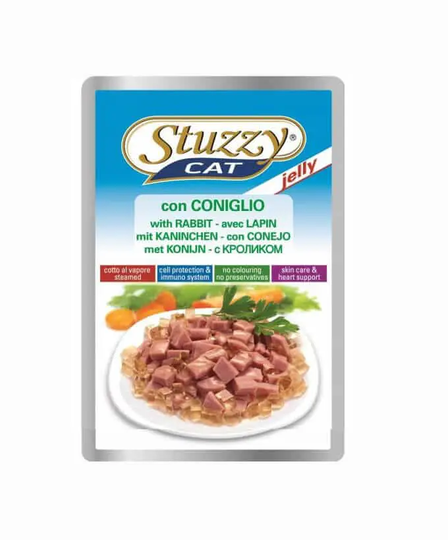 Stuzzy Nassfutter für Katzen Beutel Jelly Kaninchen