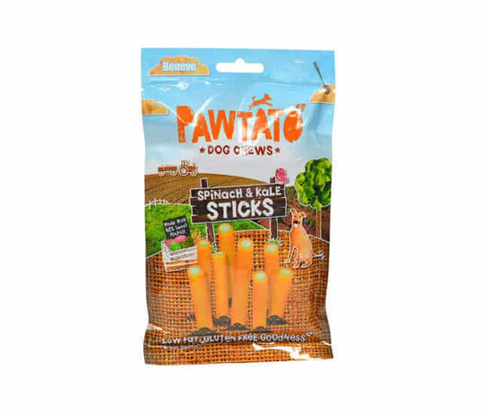 Benevo Pawtato Spinach & Kale Sticks (Süßkartoffel-Stangen)