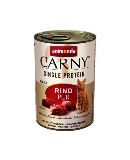 Animonda Carny Nassfutter für Katzen-Single Protein Rind pur