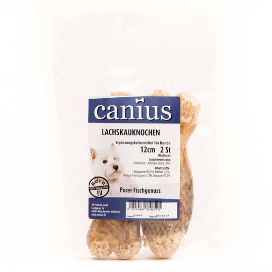 Canius Hundesnacks Lachskaus. 12cm Fisch
