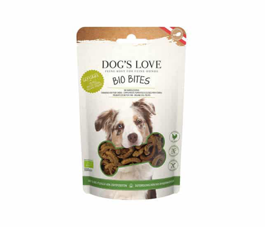 Dog's Love Bites Bio Geflügel Hundesnacks