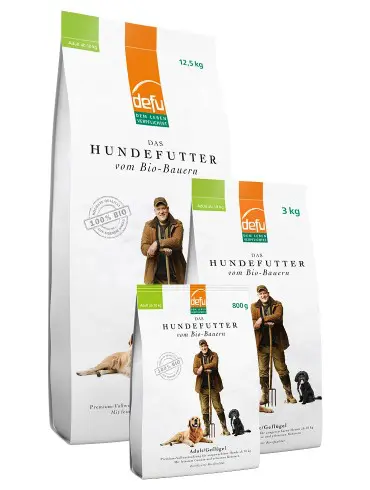 Defu BIO Geflügel Adult Trockenfutter für Hunde - 12,5kg