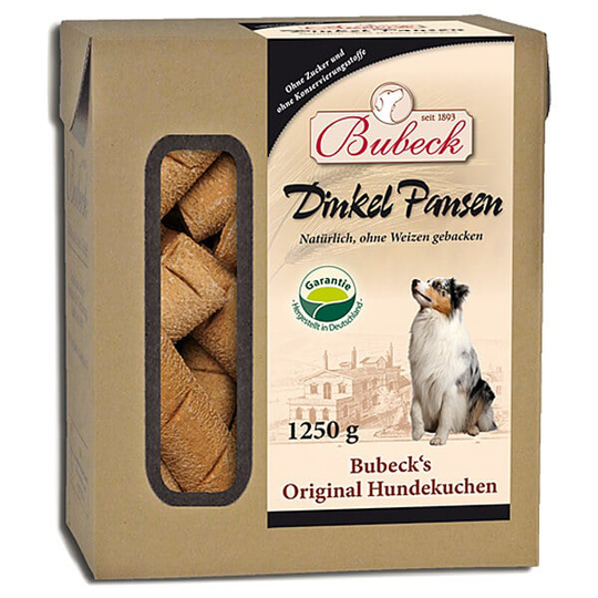 BUBECK Snacks für Hunde HUNDEKUCHEN Die Pansen Brot