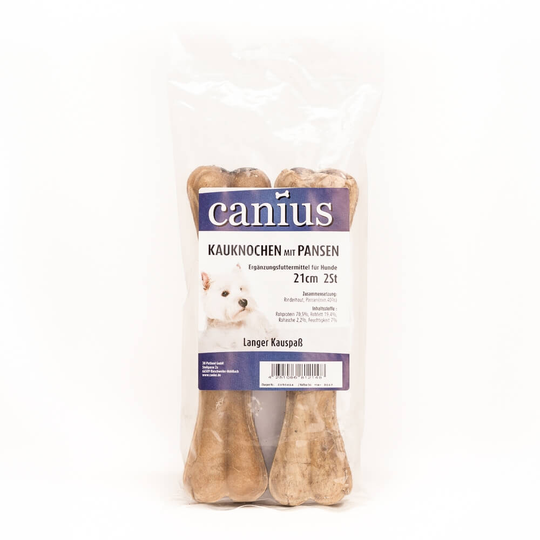 Canius Hundesnacks Kauknoch m.Pansen 21cm 2St