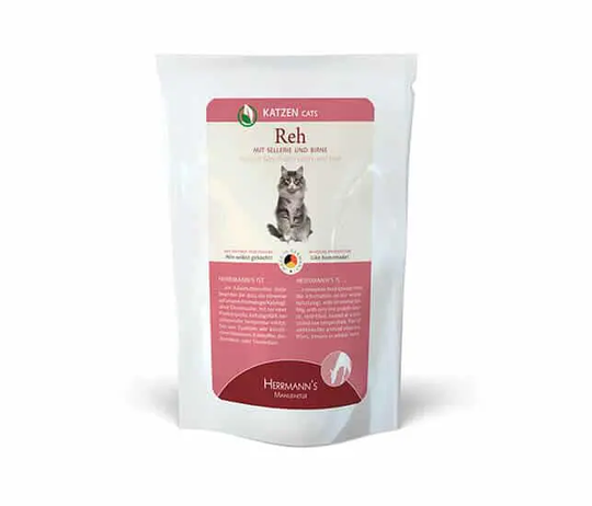 Herrmanns BIO Nassfutter für Katzen Reh