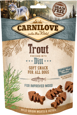 Carnilove Snacks für Hunde Semi-Moist Trout enriched with Dill