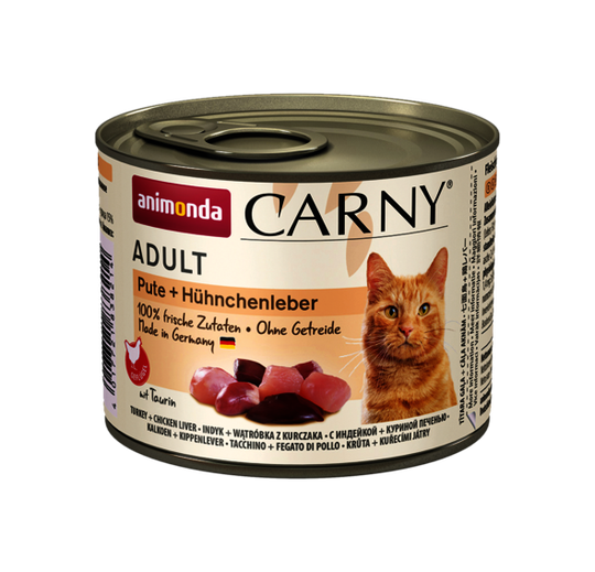 Animonda Carny Katzen Nassfutter ADULT Pute+Hühnchenleber