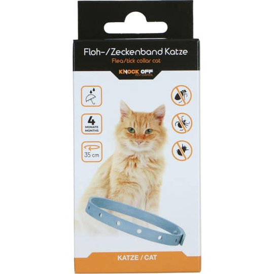 Knock Off Floh-/Zeckenhalsband 35 cm Katze DE + ENG